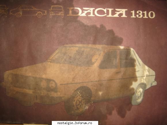coperta - fata cartea pentru masinii dacia 1310