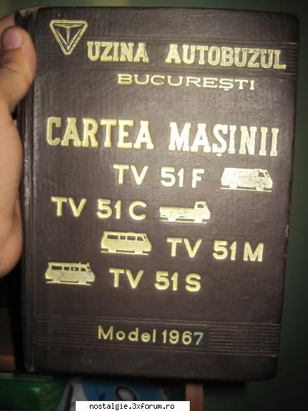 acum am sa va prezint cartea tehnica a masinii tv 51, model 1967 - tv 51f (furgon)